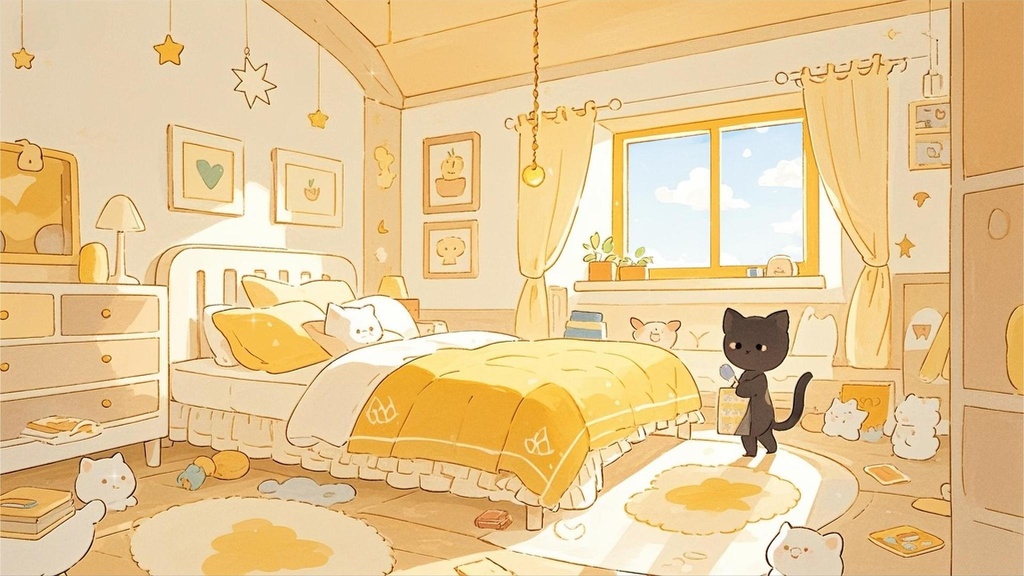 「Live2D動く背景」ひだまり猫屋