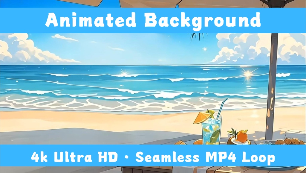 「Live2D動く背景」夏の海辺