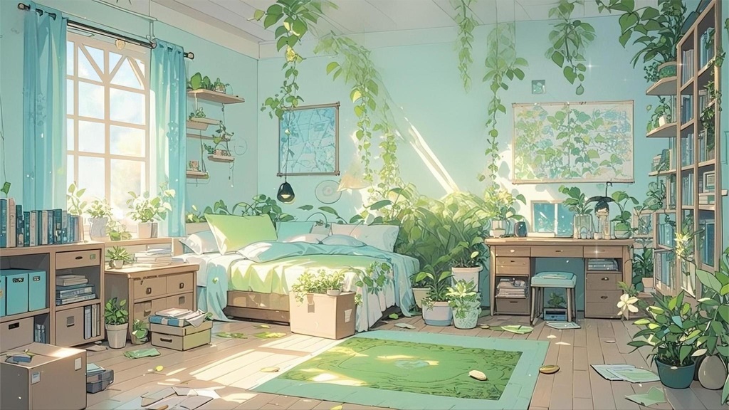 「Live2D動く背景」青き眠り