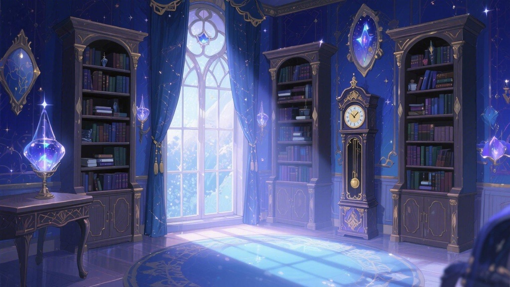 「Live2D動く背景」魔法の占星ルーム