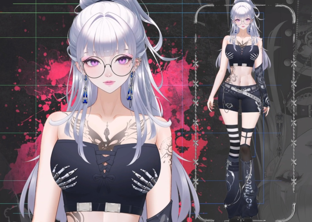 「live2dモデル」Nyx Noir