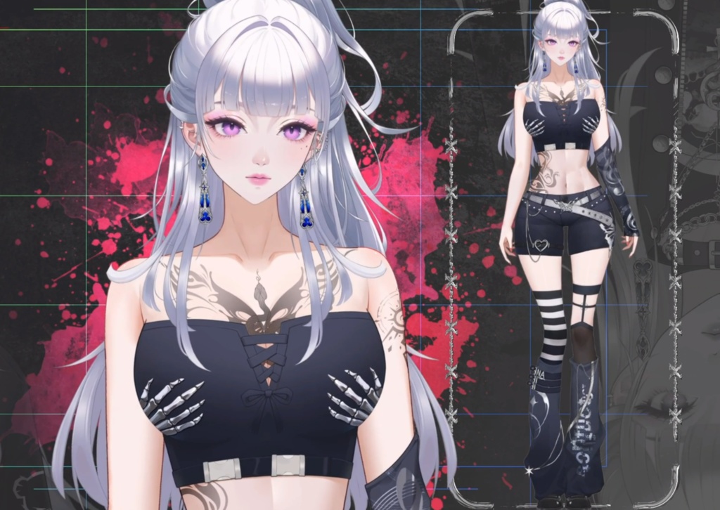 「live2dモデル」Nyx Noir