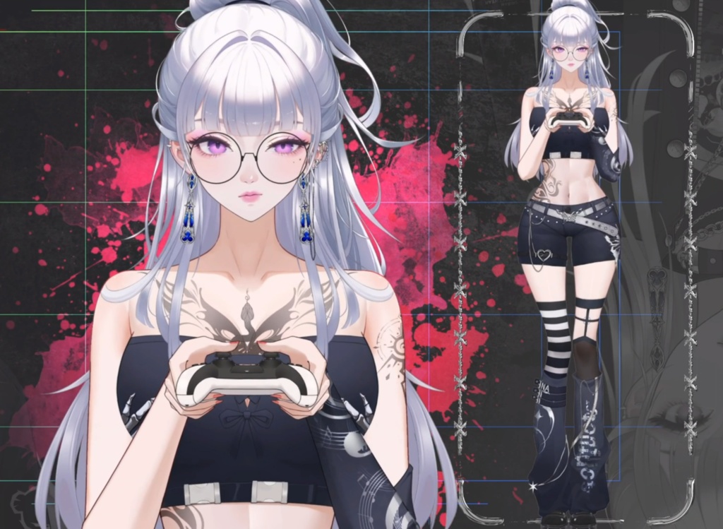 「live2dモデル」Nyx Noir