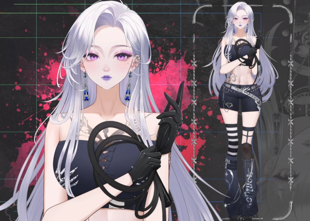 「live2dモデル」Nyx Noir