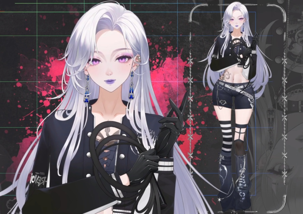 「live2dモデル」Nyx Noir