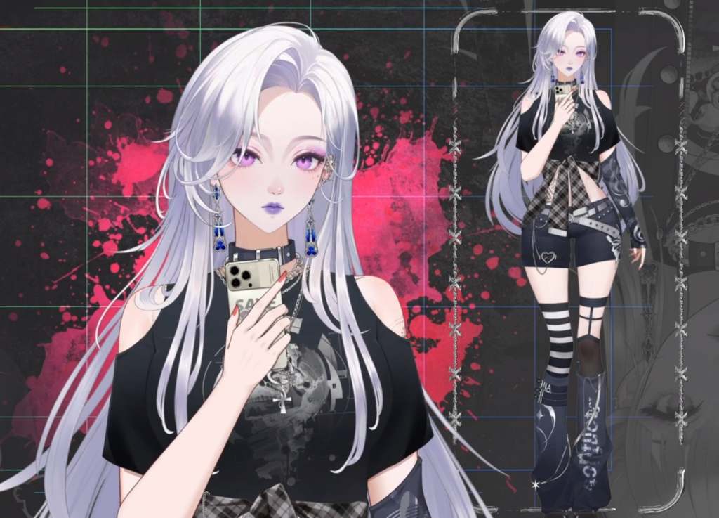 「live2dモデル」Nyx Noir