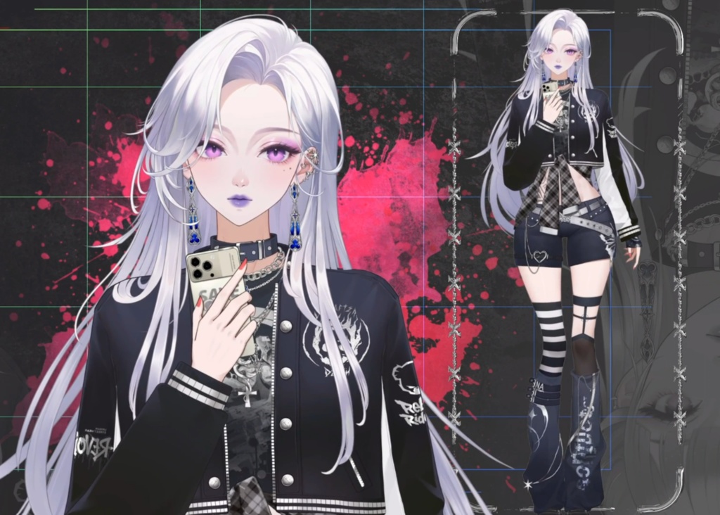 「live2dモデル」Nyx Noir