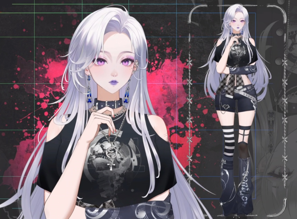 「live2dモデル」Nyx Noir