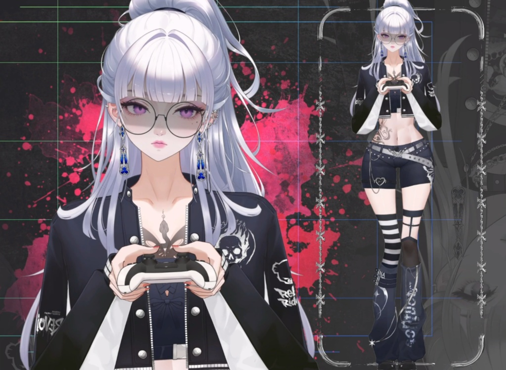 「live2dモデル」Nyx Noir