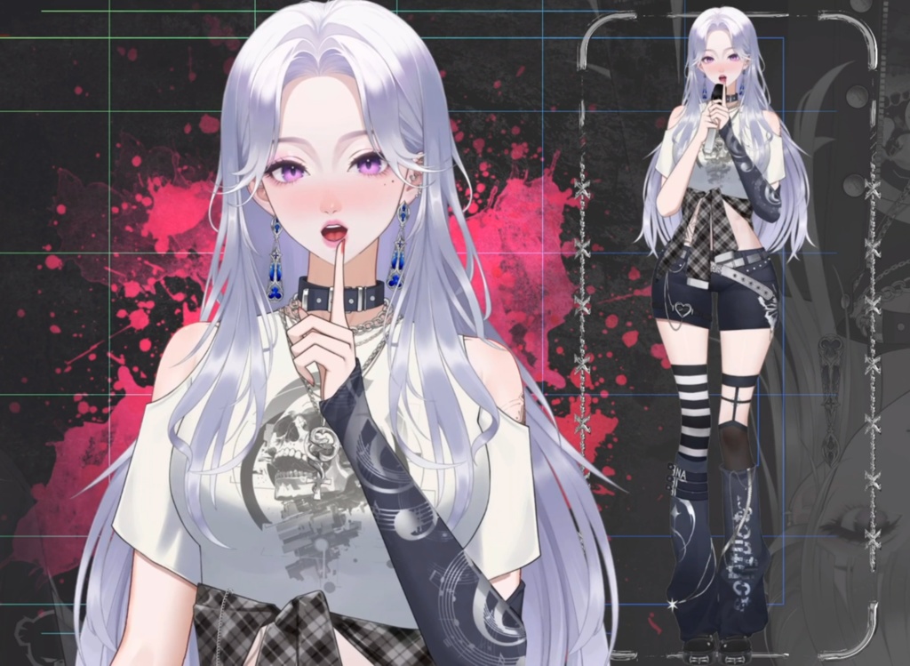 「live2dモデル」Nyx Noir