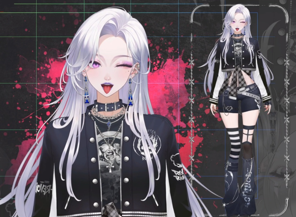 「live2dモデル」Nyx Noir