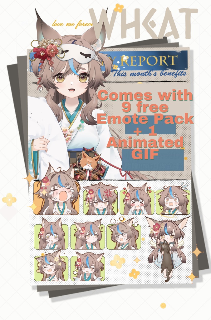 「live2dモデル」こむぎ