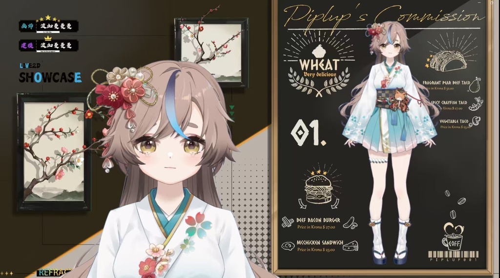 「live2dモデル」こむぎ