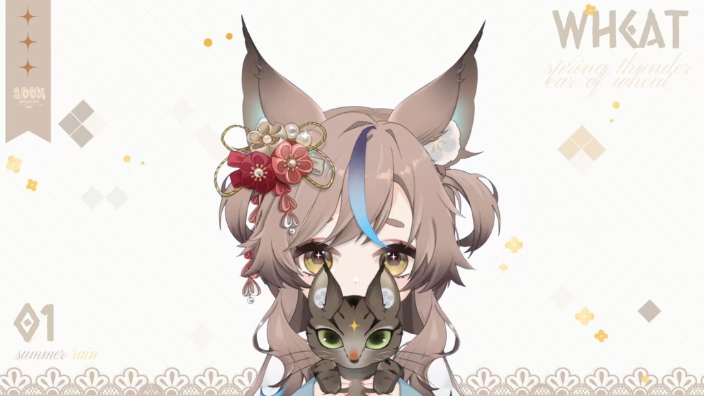 「live2dモデル」こむぎ