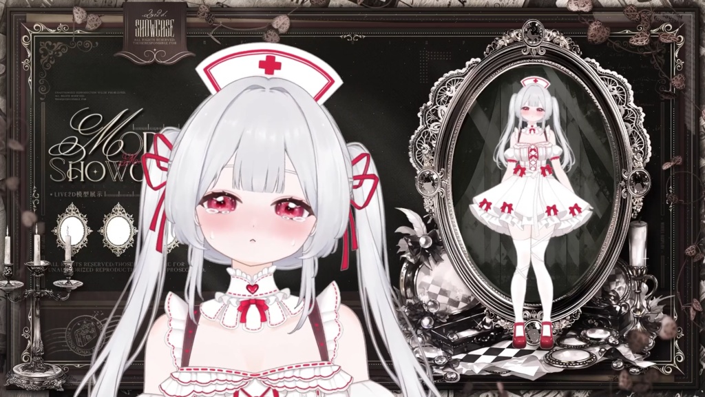 【限定1点】Scarlet Guardian – 独占VTuberモデル|フルボディLive2D|34ホットキー+12エモート