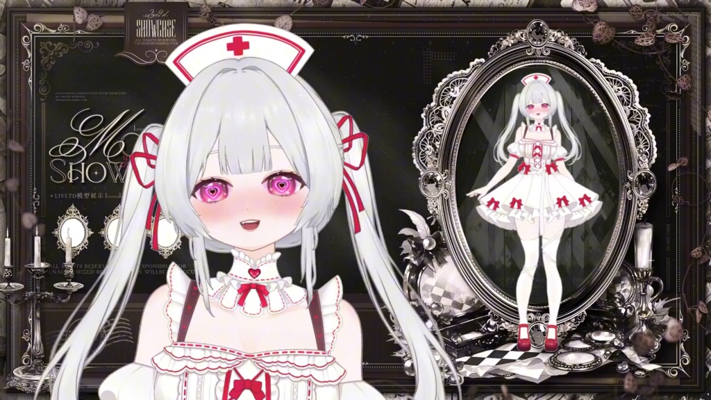 【限定1点】Scarlet Guardian – 独占VTuberモデル|フルボディLive2D|34ホットキー+12エモート