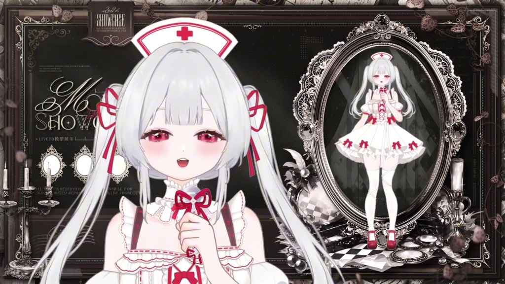 【限定1点】Scarlet Guardian – 独占VTuberモデル|フルボディLive2D|34ホットキー+12エモート