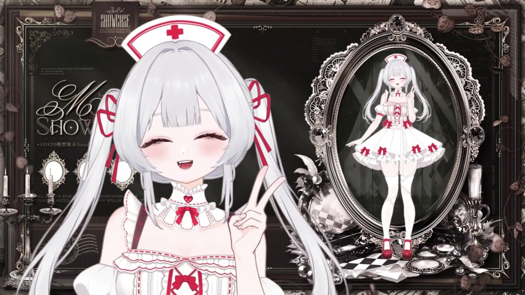 【限定1点】Scarlet Guardian – 独占VTuberモデル|フルボディLive2D|34ホットキー+12エモート