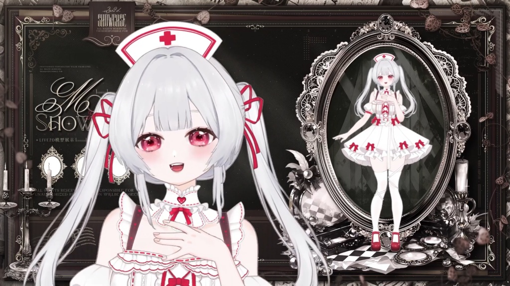 【限定1点】Scarlet Guardian – 独占VTuberモデル|フルボディLive2D|34ホットキー+12エモート