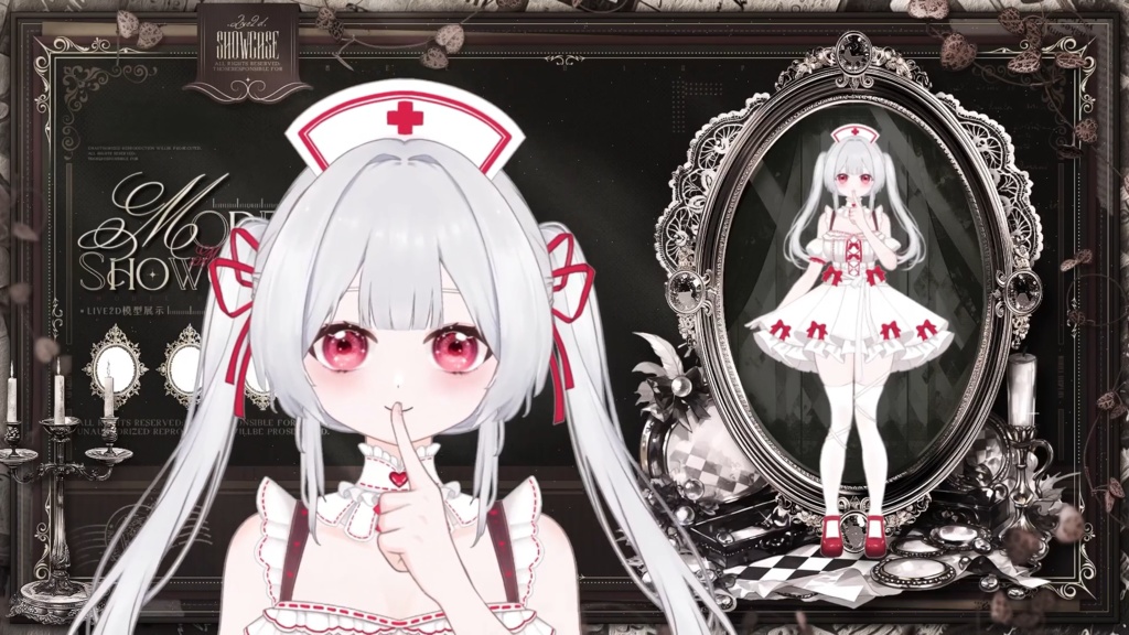 【限定1点】Scarlet Guardian – 独占VTuberモデル|フルボディLive2D|34ホットキー+12エモート