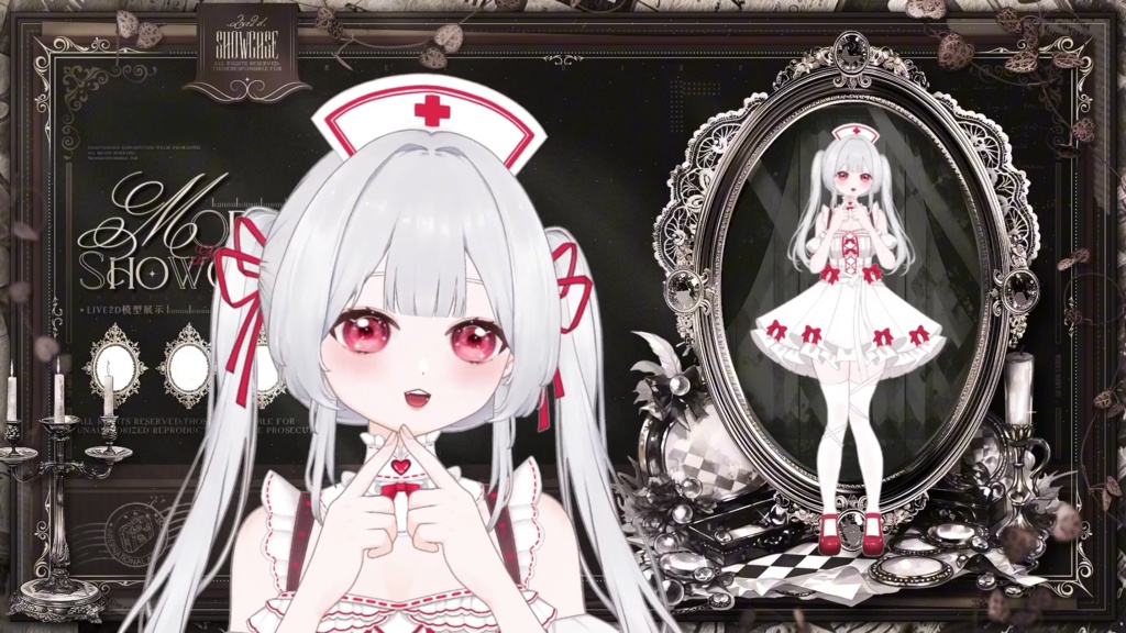 【限定1点】Scarlet Guardian – 独占VTuberモデル|フルボディLive2D|34ホットキー+12エモート