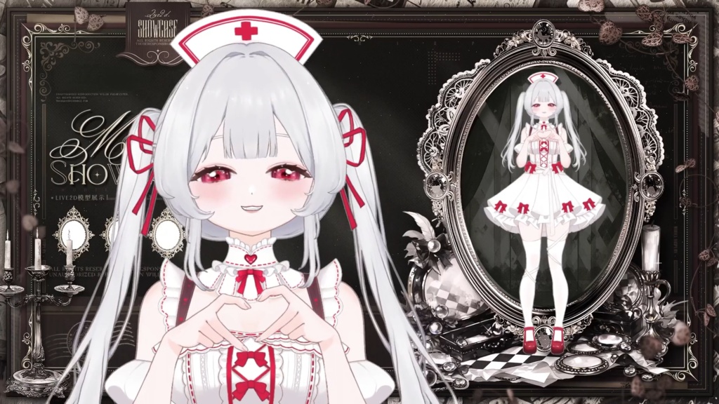 【限定1点】Scarlet Guardian – 独占VTuberモデル|フルボディLive2D|34ホットキー+12エモート