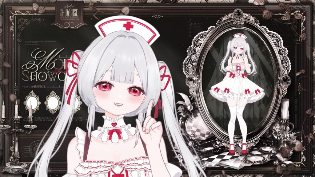 【限定1点】Scarlet Guardian – 独占VTuberモデル|フルボディLive2D|34ホットキー+12エモート