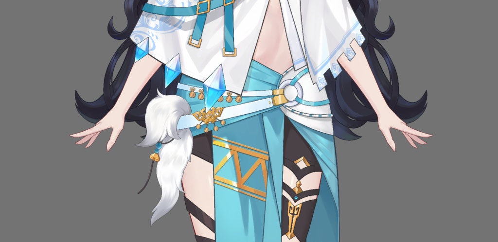 女性VTuberモデル PSD | 猫耳ファンタジー少女 Live2D用レイヤー分けイラスト | 未リギングプレメイドキャラクター