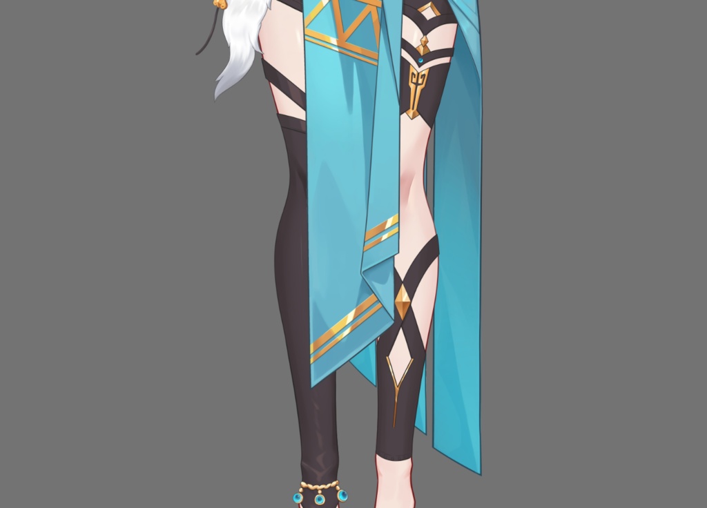 女性VTuberモデル PSD | 猫耳ファンタジー少女 Live2D用レイヤー分けイラスト | 未リギングプレメイドキャラクター