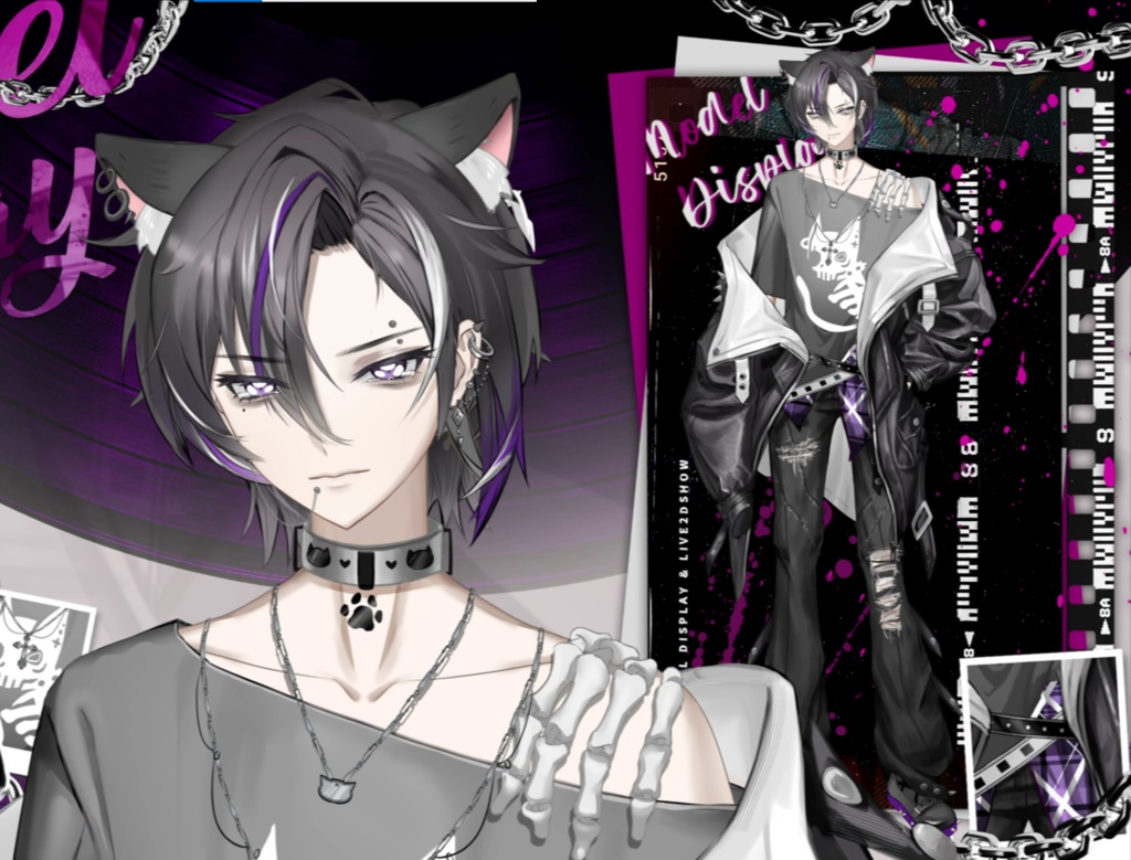 「live2dモデル」Elle