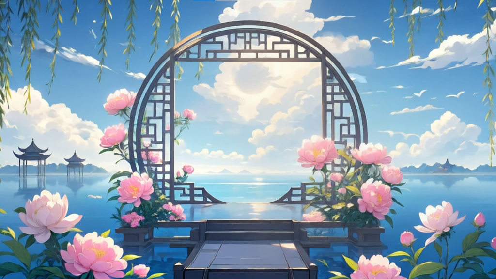 「Live2D動く背景」花を尋ねる詩