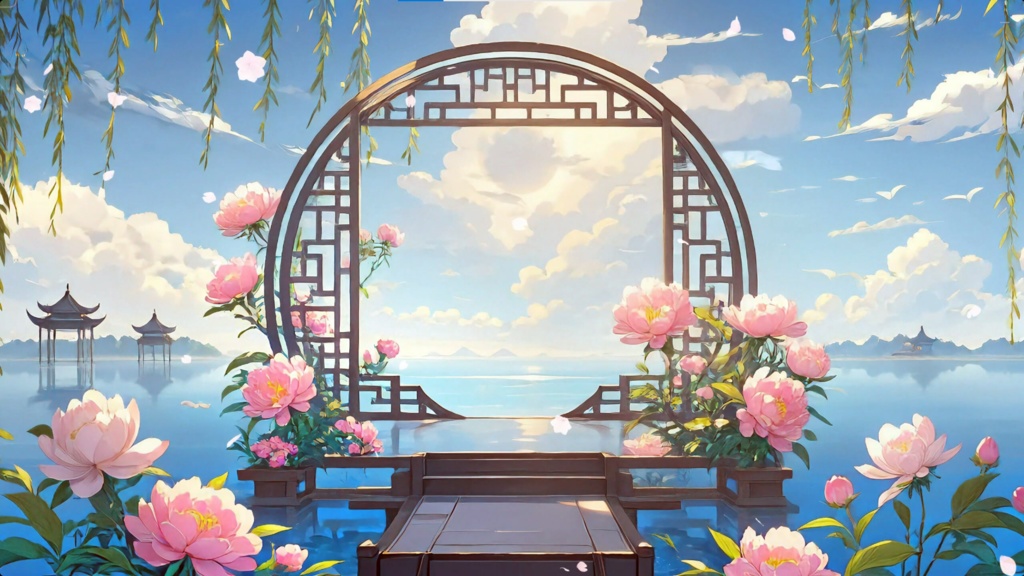 「Live2D動く背景」花を尋ねる詩