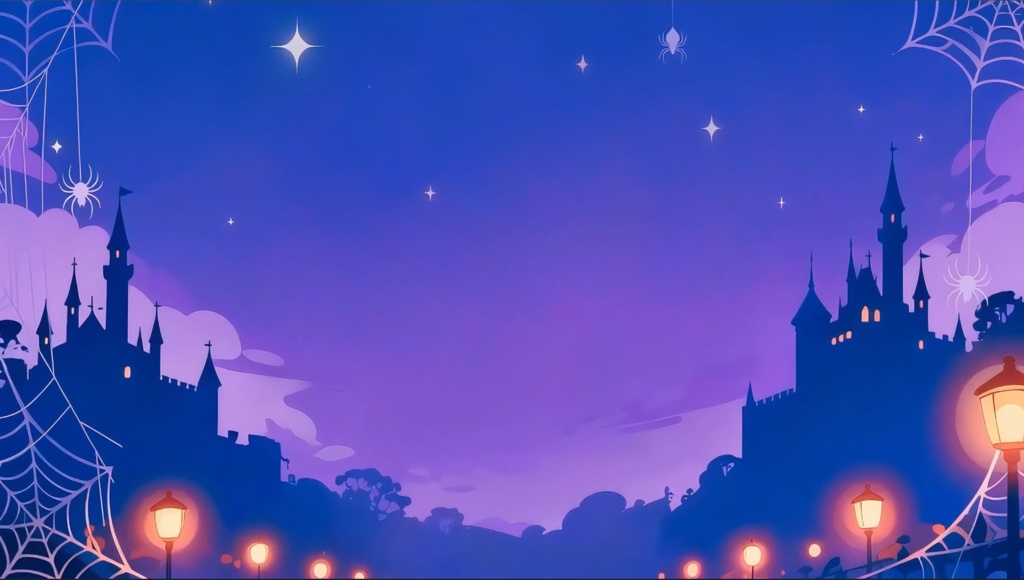 「Live2D動く背景」ハロウィンの幻想夜(げんそうや)