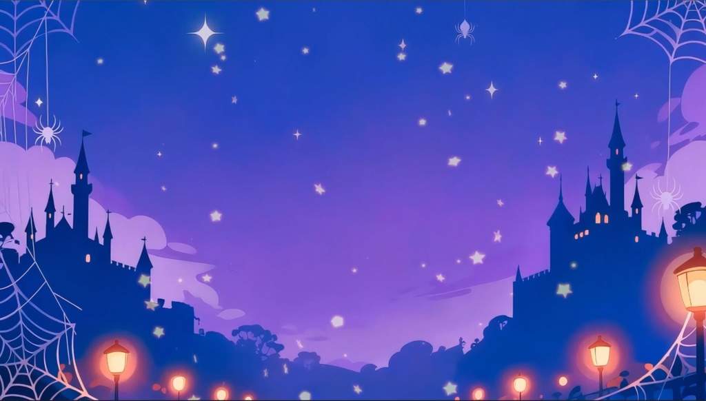 「Live2D動く背景」ハロウィンの幻想夜(げんそうや)