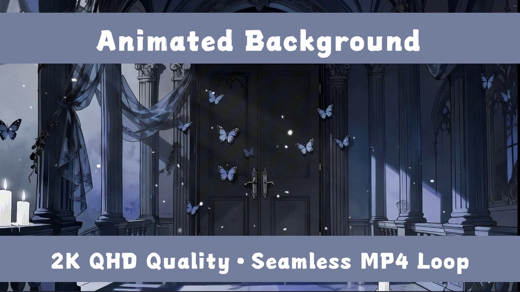 「Live2D動く背景」蝶の口づけの歌