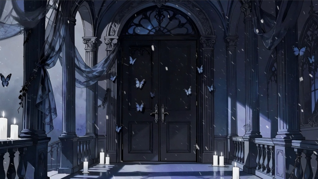 「Live2D動く背景」蝶の口づけの歌