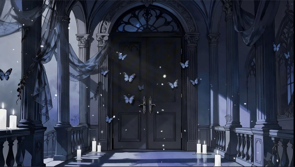 「Live2D動く背景」蝶の口づけの歌