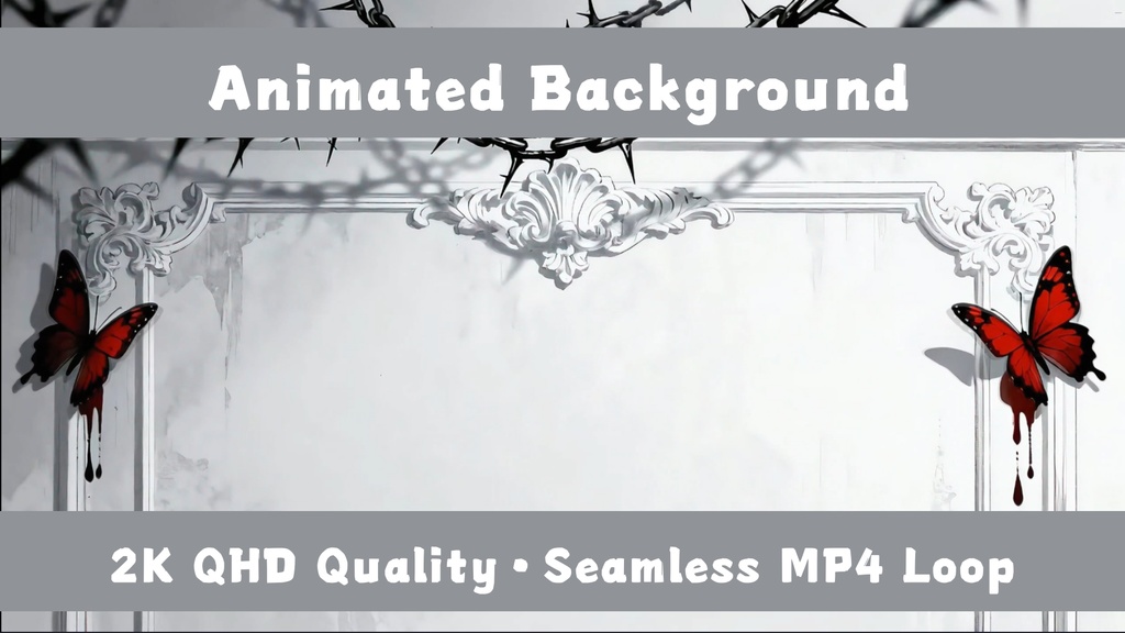 「Live2D動く背景」蝶の魘夢