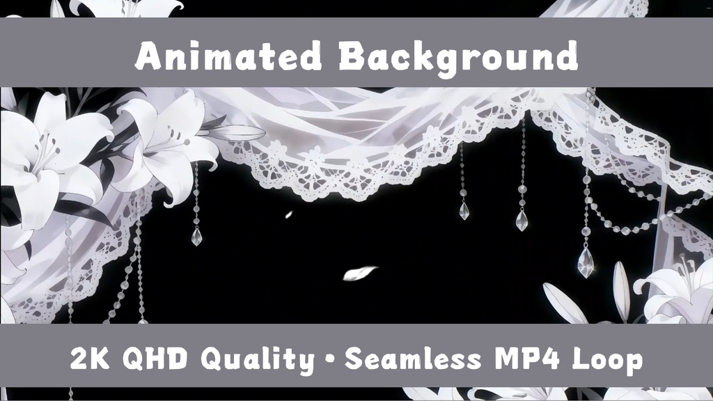 「Live2D動く背景」永遠の夢百合