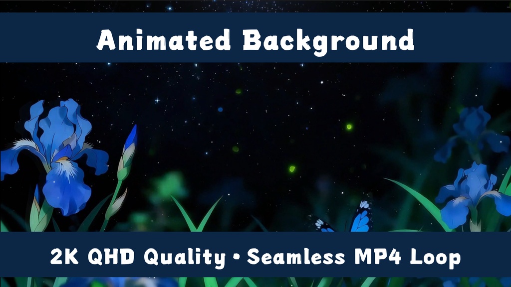 「Live2D動く背景」鸢尾の星河
