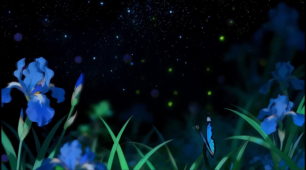 「Live2D動く背景」鸢尾の星河
