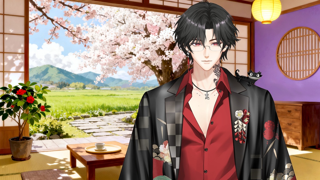 「live2dモデル」マフィアのボス