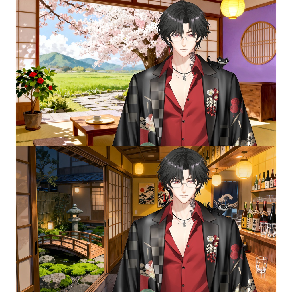 「live2dモデル」マフィアのボス