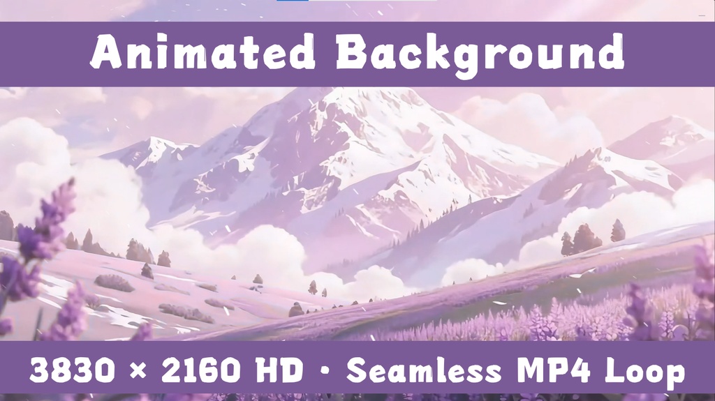 「Live2D動く背景」山あいの初雪