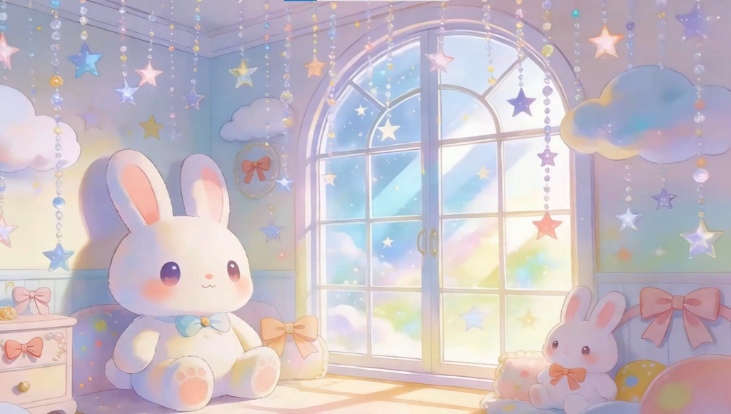 「Live2D動く背景」うさぎ星雲