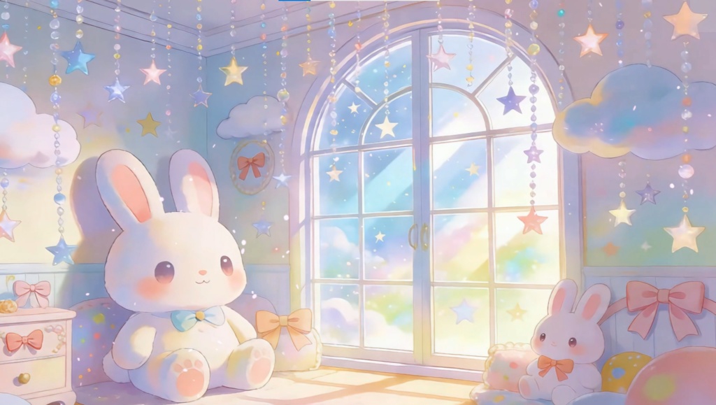 「Live2D動く背景」うさぎ星雲