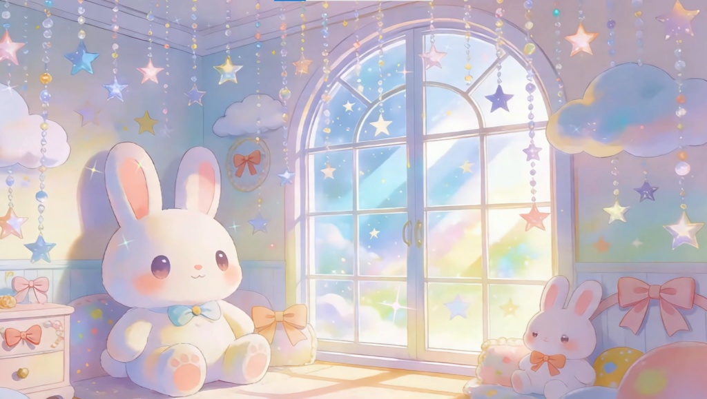 「Live2D動く背景」うさぎ星雲