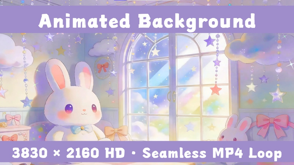 「Live2D動く背景」うさぎ星雲