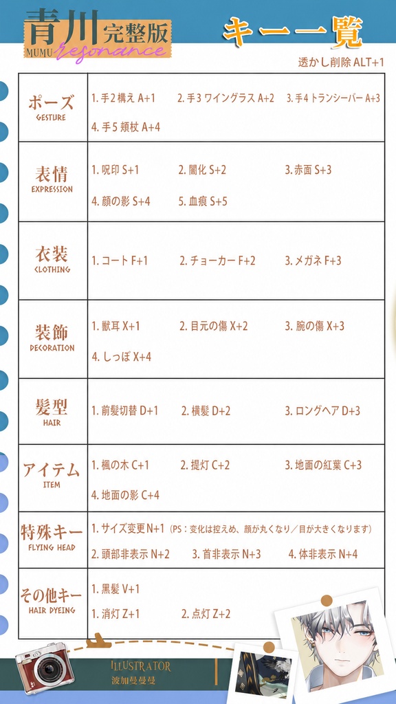 「live2dモデル」青川