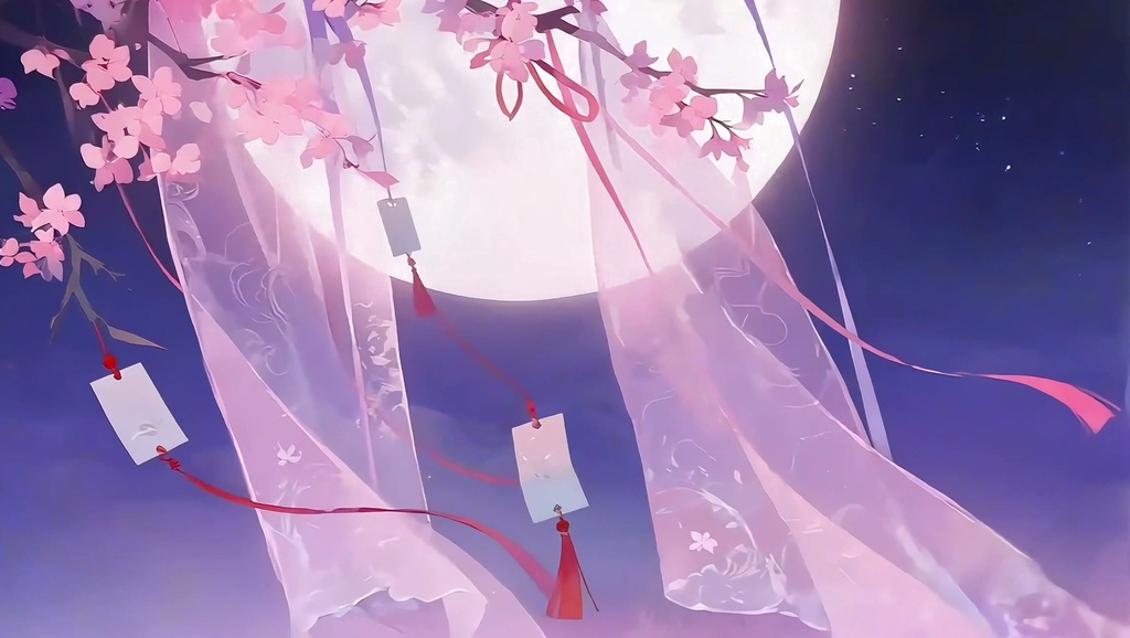 「Live2D動く背景」花雲の夢紡ぎ